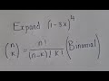 Expand 1 3x ⁴ By Binomial Theorem Binomial Formula