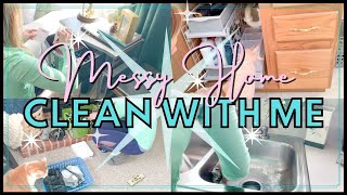 MESSY HOME CLEAN WITH ME + Bathroom Organization | Ultimate Clean | Extreme Clean | The Craf-T Home