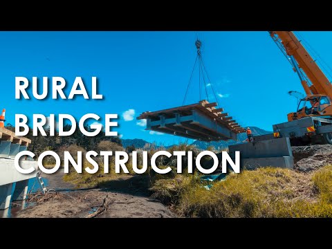 BUILDING A RURAL BRIDGE in 4K | Stunning Timelapse & Drone Views | Civil Engineering in Action