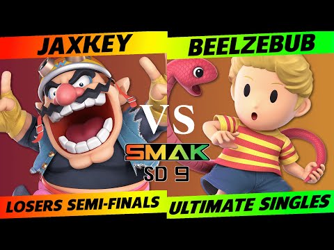 SMAK-SD9 Losers Semi-Finals - Jaxkey (Wario) vs. Beelzebub (Lucas) - SSBU