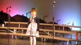 Macey Sings On The Good Ship Lollipop at the Concert for Selah Singers