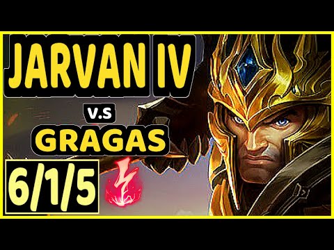 AGURIN (JARVAN IV) vs GRAGAS - 6/1/5 KDA JUNGLE CHALLENGER GAMEPLAY - EUW