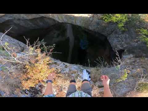 UNCUT - 60 meters BASE jump into the cave