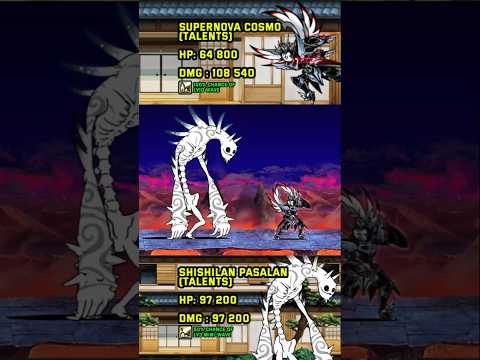 The Battle Cats : Supernova Cosmo vs Togeluga lv50 #shotrs #thebattlecats #bcu