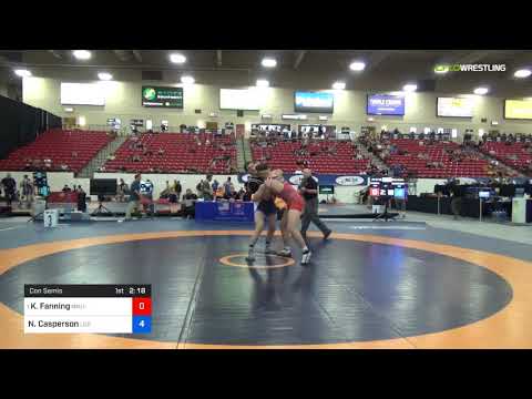 2018 Marine Corps US Open/UWW Junior Greco Roman 87 Con Semis - Keaton Fanning (NMU-) Vs. Nicholas