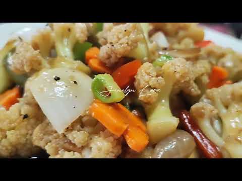 STIR-FRY CAULIFLOWER AND CARROTS IN OYSTER SAUCE | Easy to Cook