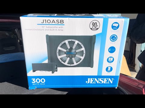 $100 Walmart Jensen 10” Subwoofer Review and Unboxing ! 🔊