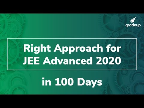 Right Approach for JEE Advanced 2020 | How to Crack JEE Advanced 2020 in 100 days | Gradeup JEE Video