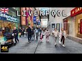 Liverpool City Center and Harbor 🇬🇧 4K Walk