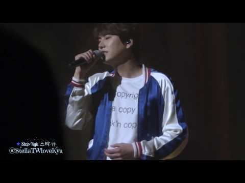 [Fancam] 170520 Kyuhyun Fanmeeting - 조용히 안녕 (Last Goodbye)