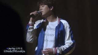 [Fancam] 170520 Kyuhyun Fanmeeting - 조용히 안녕 (Last Goodbye)