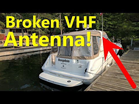 Replacing A Boat VHF Antenna - Step by Step Review For Installation on Our Sea Ray
