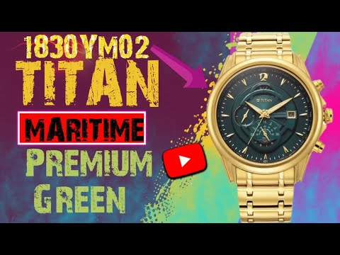 Titan Regalia Premium Green Chronograph Watch for Men | Stylish Green Dial Chrono Watch NT1830YM02