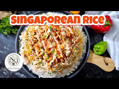 Singaporean Rice Easy Recipe| Restaurant Style Singaporean Rice recipe by What A Recipe
