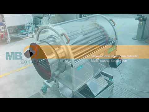 MB Conveyors - SR - Separator tambur cu role din oțel inoxidabil
