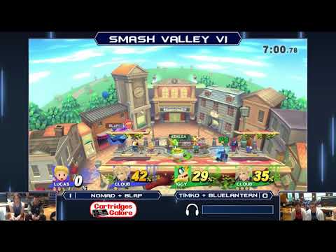 Smash Valley VI Wii U Doubles - nomaD + BLaP (B) vs TimKO + Blue Lantern - Losers Eighths