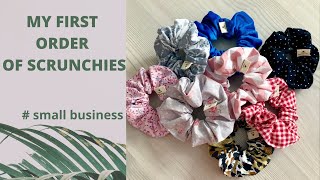 Starting Small business with small budget/first orders of scrunchies/Let