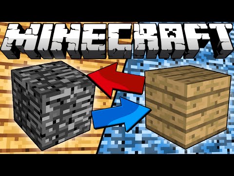 If Bedrock and Wood Switched Places - Minecraft