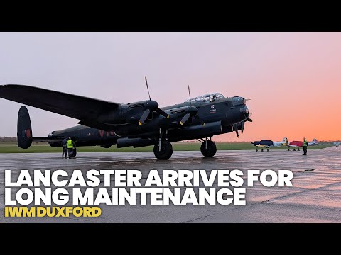 Avro Lancaster arrives at IWM Duxford for Major Overhaul