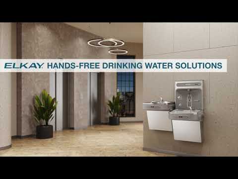 Elkay LZOOSTL8LC Versatile ADA Water Cooler, Filtered - Refrigerated / Stainless - 8 GPH / Hands-Free  9 image
