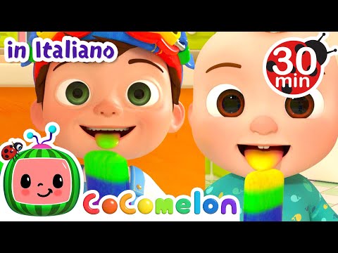 Impara i color con il ghiacciolo di color' arcobaleno | CoComelon Italiano - Canzoni per Bambini