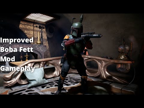 Star Wars Battlefront II - Improved Boba Fett Mod Gameplay (Book of Boba Fett)