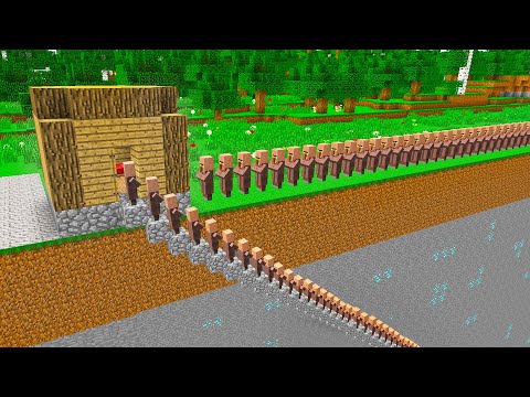 NEDEN TÜM KÖYLÜLER ORAYA GİDİYOR? 😱 - Minecraft