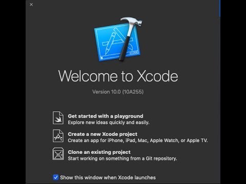 Learn how to create a new xcode project ,  xcode 10 Swift 4.2