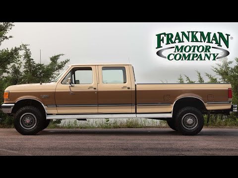 62K Mile - 4x4 1990 Ford F-350 XLT Lariat - Frankman Motors Company - Walk around and Driving Video