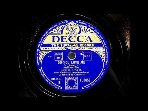 1946 BERYL DAVIS - Do You Love Me DECCA 10" F8658