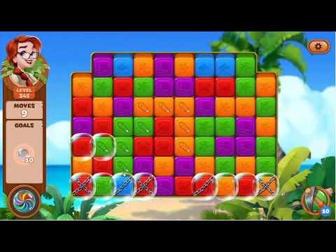 Lost Island Blast Adventure Level 345 - No Boosters