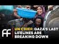 UN Chief Gaza S Last Lifelines Are Breaking Down Factual Flow