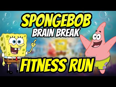 🧽 SpongeBob 🧽 Fitness Run | Brain Break | GoNoodle Inspired
