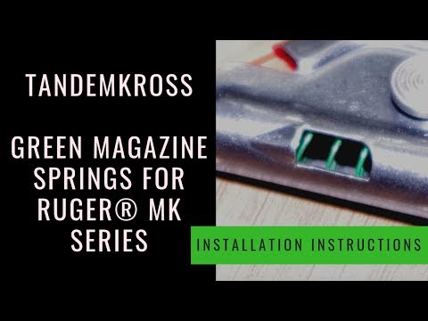 TANDEMKROSS – Magazinfedern „Green Springs“ für Ruger® MK-Serie – Montageanleitung