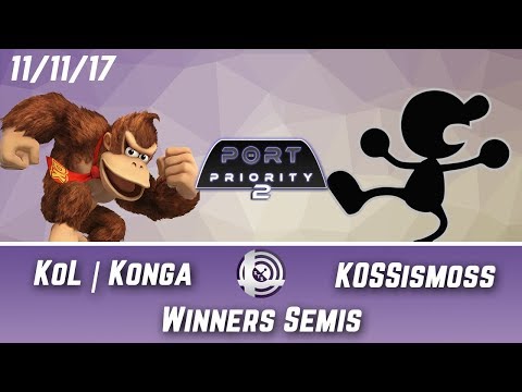 Port Priority 2 - KoL | Konga (Donkey Kong) Vs. KOSSismoss (Mr. Game and Watch) - Winners Semis