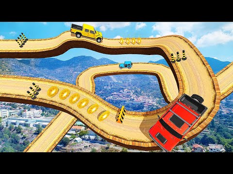 Offroad Jeep Driving Stunt 3D - Real Jeep Games - Impossible 4x4 Truck Race - Android GamePlay