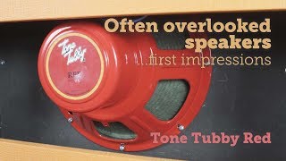 Video thumbnail for Tone Tubby Red, hemp cone Alnico 12" speaker - Zilla Cabs by Zilla Cabs