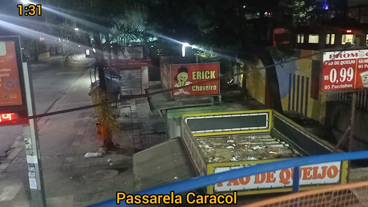 PASSARELA CARACOL DE MADRUGADA 😱😱😱/ NOVA IGUAÇU / RJ