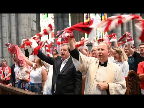 FC-HYMNE im KÖLNER DOM 2024 - FANS des 1.FC Köln singen im KÖLNER DOM