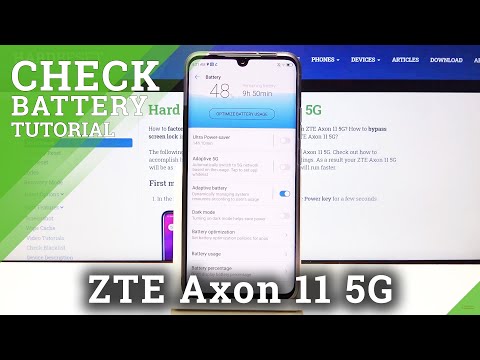 How to Enable Battery Percentage in ZTE Axon 11 5G – Battery Level
