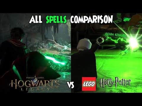 Hogwarts Legacy VS LEGO Harry Potter - All Spells Compared