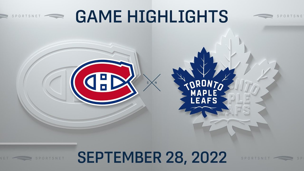 NHL Preseason Highlights | Canadiens vs. Maple Leafs - September 28, 2022