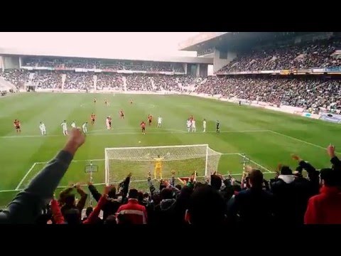 Gol del Mirandés en El Arcángel (0-2)