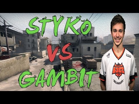 CSGO: POV HR STYKO vs Gambit (31/10) dust2 @ SL I-League Invitational Qualifier