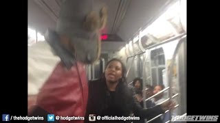 Man smacks the soul out of girl on the NY Subway @Hodgetwins