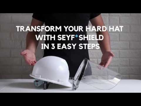 HELMET WITH FACE SHEILD MUDFSAFETY