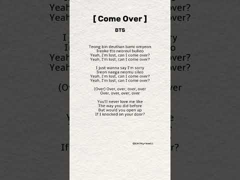 COME OVER | BTS #btscomeover #bts #comeover #festa2026 #army #kpop #song #lyrics #viral #new