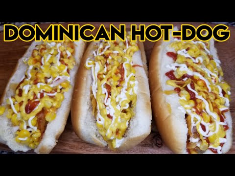 Dominican hot dog | Hot-dog Dominicano | perros calientes | How to make Dominican HOTDOG | hot dogs