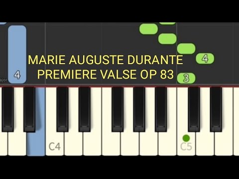 auguste durand~premiere valse op 83=piano classical tutorial