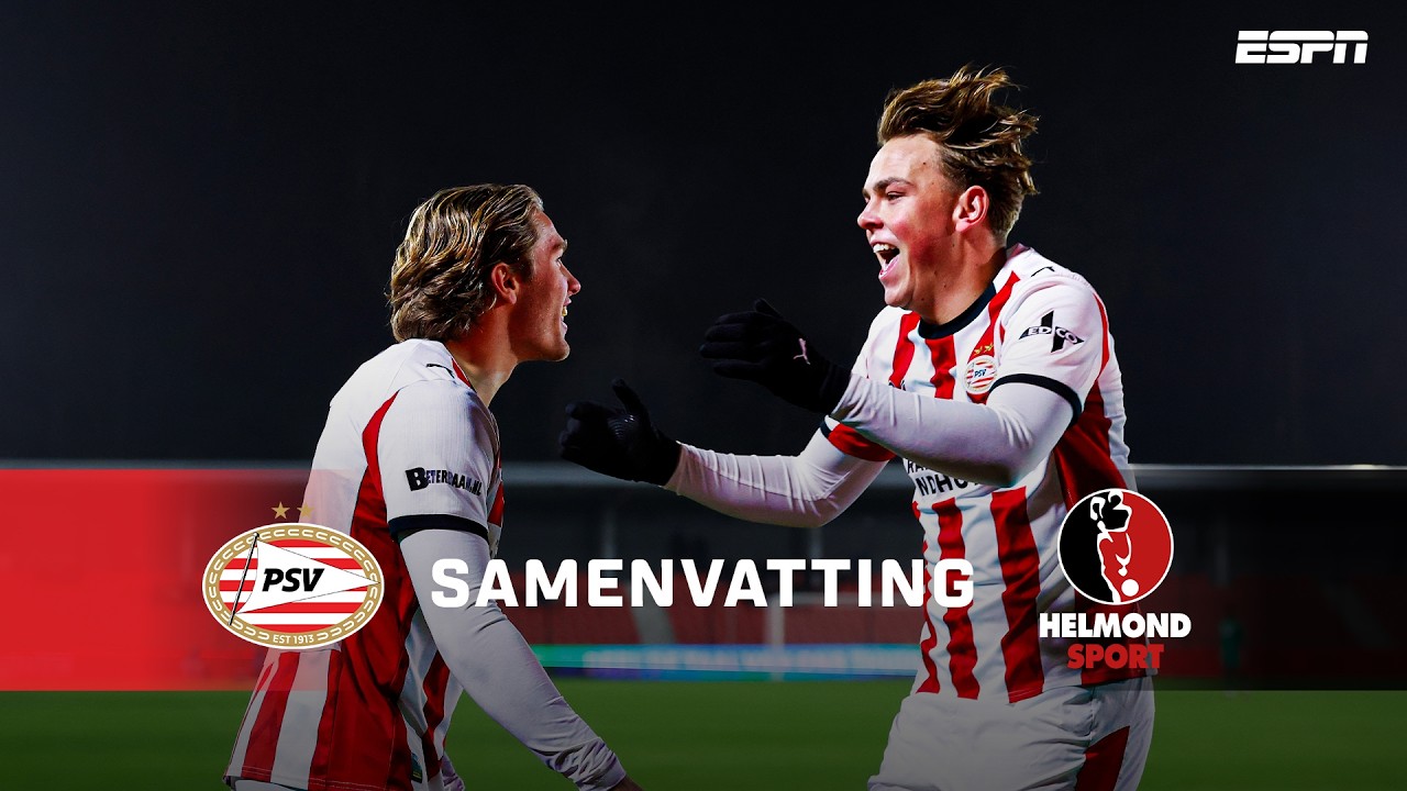 Jong PSV Eindhoven vs Helmond Sport Highlights